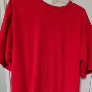 Tommy Hilfiger Red Worn Look Short Sleeve Tee